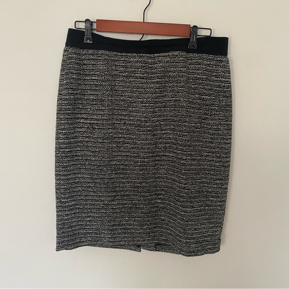 Ann Taylor Tweed Boucle Midi Skirt Size 10